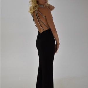 Faviana Designer Black Formal Gown